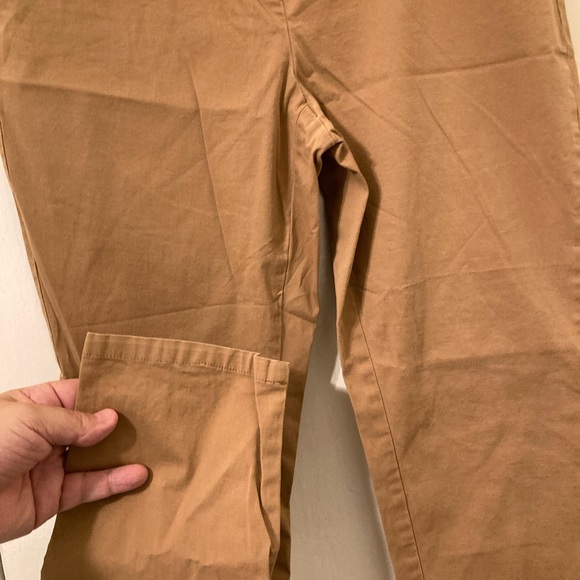 Classic Fit Cotton Pant from Charter Club pant Shop. Brown Size 8P. Jean Trouser - Picture 6 of 8